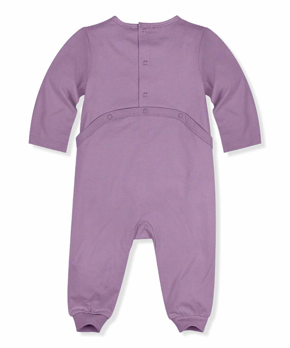 Best Pirce ✨ PeppyMini Purple & White 'Make Life Better' Daisy Long-Sleeve Playsuit - Infant 🛒 2 Best Pirce ✨ PeppyMini Purple & White 'Make Life Better' Daisy Long-Sleeve Playsuit - Infant 🛒 - Image 2