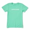 Best deal 🔔 Life Is Good® Spearmint Green 'Hike Like A 👩 Mother' Crusher Crewneck Tee - 👩 Women & Plus ✨