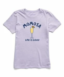 Hot Sale 😍 Life Is Good® Lilac Purple 'Momosa' Crusher Crewneck Tee - Plus ❤️