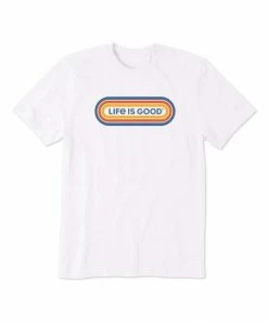 Best reviews of 👏 Life Is Good® Cloud White 'Life Is Good' Crusher Crewneck Tee - Men 🧨