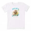 Top 10 🎁 Life Is Good® Cloud White 'Mama' Bear Crusher Crewneck Tee - 👩 Women 🌟