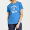 Best deal ✔️ Life Is Good® Royal Blue 'Science Rocks' Crusher Crewneck Tee - 👩 Women & Plus 🛒