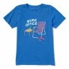 Hot Sale 🧨 Life Is Good® Royal Blue 'Home Office' Logo Crewneck Tee - Plus 🔥
