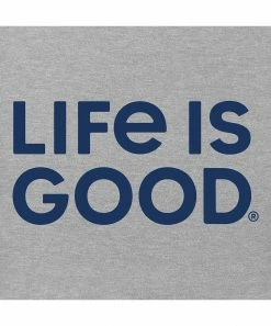 Cheap 🌟 Life Is Good® Heather Gray 'Life Is Good' Logo Crewneck Tee - 👩 Women ❤️ -Life Is Good®-shop zu103986856 alt 2 tm1647974101