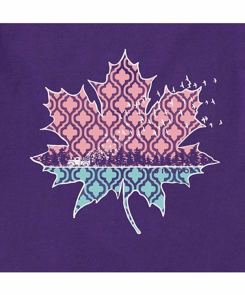 Flash Sale 👍 Life Is Good® Deep Purple Leaf Fall Scene Long-Sleeve Crewneck Tee - 👩 Women & Plus 👏 2 Flash Sale 👍 Life Is Good® Deep Purple Leaf Fall Scene Long-Sleeve Crewneck Tee - 👩 Women & Plus 👏 - Image 2