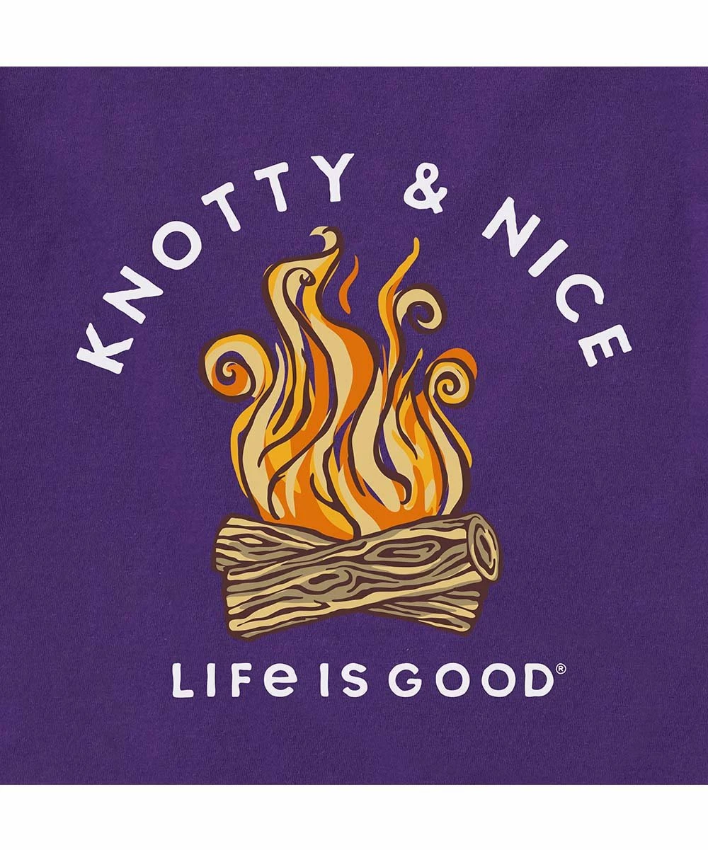 Deals ✨ Life Is Good® Deep Purple 'Knotty & Nice' Long-Sleeve Crewneck Tee - 👩 Women 👏 2 Deals ✨ Life Is Good® Deep Purple 'Knotty & Nice' Long-Sleeve Crewneck Tee - 👩 Women 👏 - Image 2