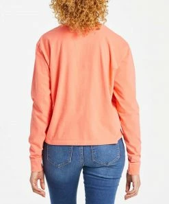 Outlet 🎉 Life Is Good® Mango Orange 'Do What You Love' Boxy Long-Sleeve Tee - 👩 Women 🛒 -Life Is Good®-shop zu103988572 alt 3 tm1647976514