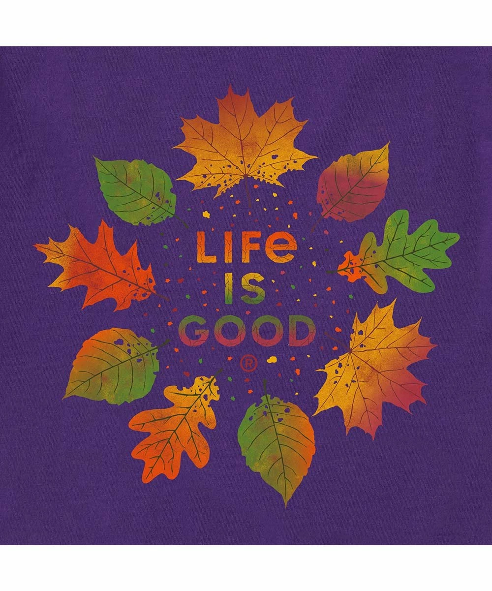 Deals 🧨 Life Is Good® Deep Purple Autumn Circle Long-Sleeve Crewneck Tee - 👩 Women 😀 2 Deals 🧨 Life Is Good® Deep Purple Autumn Circle Long-Sleeve Crewneck Tee - 👩 Women 😀 - Image 2