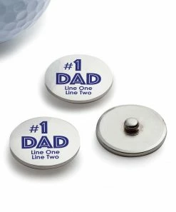 Best Sale ⌛ Personalized Planet Silvertone & Blue '#1 Dad' Personalized Golf Ball Marker Set 👏 -Life Is Good®-shop zu105751980 alt 3 tm1652804380