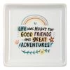 Best Pirce 🧨 Primitives By Kathy White & Blue Rainbow 'Good Friends' Vanity Tray ✔️