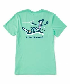 Best Pirce 🛒 Life Is Good® Spearmint Green Jackie Water Ski Crusher Tee - 👩 Women 💯 -Life Is Good®-shop zu107088906 alt 4 tm1658318919