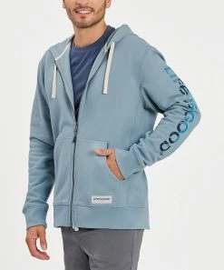 Hot Sale 👏 Life Is Good® Smoky Blue Tie-Dye Peace Zip-Up Hoodie - Men 🌟 -Life Is Good®-shop zu107089105 alt 3 tm1658318919