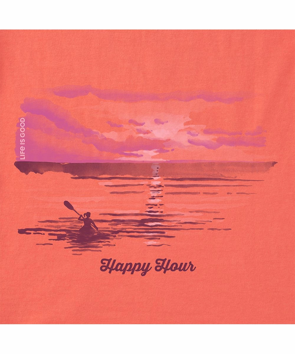 Hot Sale 🔔 Life Is Good® Mango Orange 'Happy Hour' Sunset Kayak Hi-Low Tank - 👩 Women & Plus 👏 2 Hot Sale 🔔 Life Is Good® Mango Orange 'Happy Hour' Sunset Kayak Hi-Low Tank - 👩 Women & Plus 👏 - Image 2