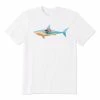 Deals 👏 Life Is Good® Cloud White Sharkscape Crusher-Lite Crewneck Tee - Men 👏