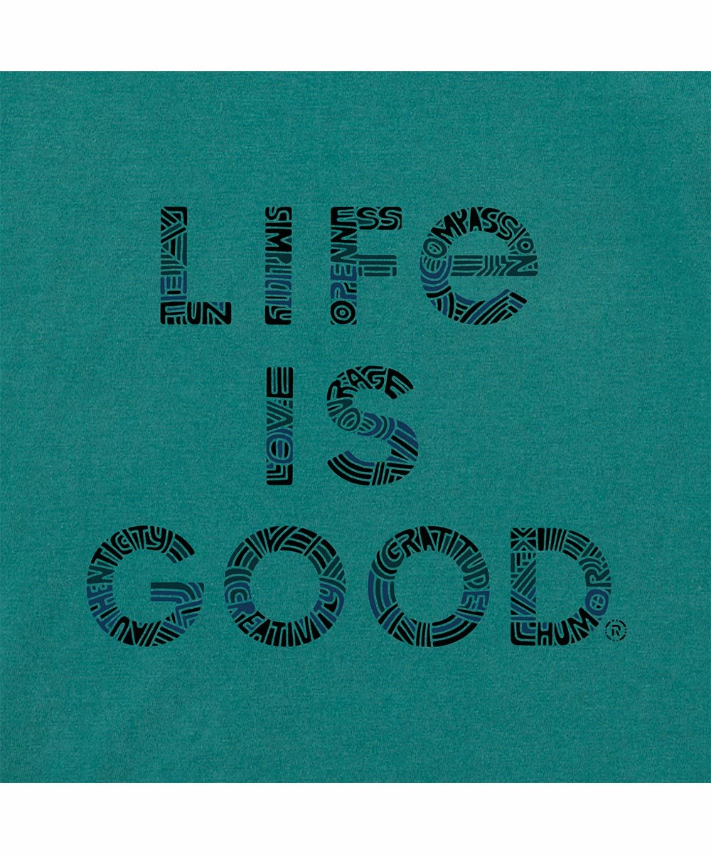 Top 10 👍 Life Is Good® Spruce Green 'Life Is Good' Crusher Crewneck Tee - Men & Big 🧨 2 Top 10 👍 Life Is Good® Spruce Green 'Life Is Good' Crusher Crewneck Tee - Men & Big 🧨 - Image 2