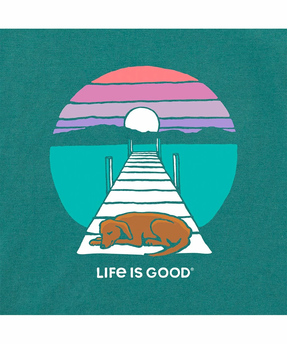 Best reviews of 😍 Life Is Good® Spruce Green 'Life Is Good' Dock 🐕 Dog Crusher-Lite Crewneck Tee - 👩 Women & Plus 👍 2 Best reviews of 😍 Life Is Good® Spruce Green 'Life Is Good' Dock 🐕 Dog Crusher-Lite Crewneck Tee - 👩 Women & Plus 👍 - Image 2