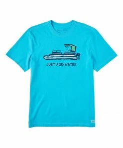 Buy 💯 Life Is Good® Island Blue 'Just Add Water' Crusher Crewneck Tee - Men 💯