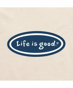 Budget ⭐ Life Is Good® Putty White 'Chillin' & Grillin' Crusher Crewneck Tee - Men 🛒 -Life Is Good®-shop zu107090720 alt 3 tm1658253129