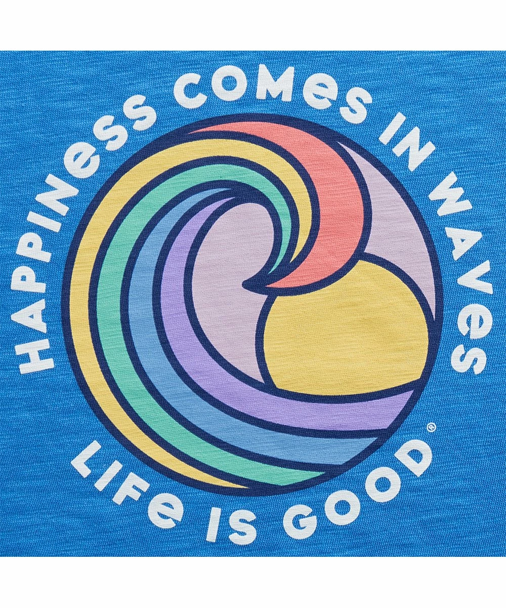 Best Pirce 🤩 Life Is Good® Royal Blue Textured 'Happiness Wave' Tank - 👩 Women & Plus 🥰 3 Best Pirce 🤩 Life Is Good® Royal Blue Textured 'Happiness Wave' Tank - 👩 Women & Plus 🥰 - Image 3