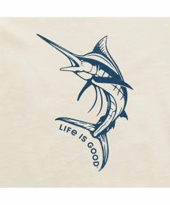 Budget 🛒 Life Is Good® Putty White 'From Sea To Shining Sea' Marlin Long-Sleeve Tee - Big ✔️ -Life Is Good®-shop zu107090893 alt 3 tm1658253129