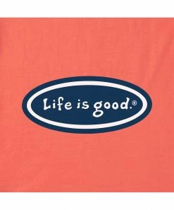 Best deal 😍 Life Is Good® Mango Orange 'Hold Your Horses' Crusher Crewneck Tee - 👩 Women 🔔 -Life Is Good®-shop zu107090976 alt 4 tm1658253129