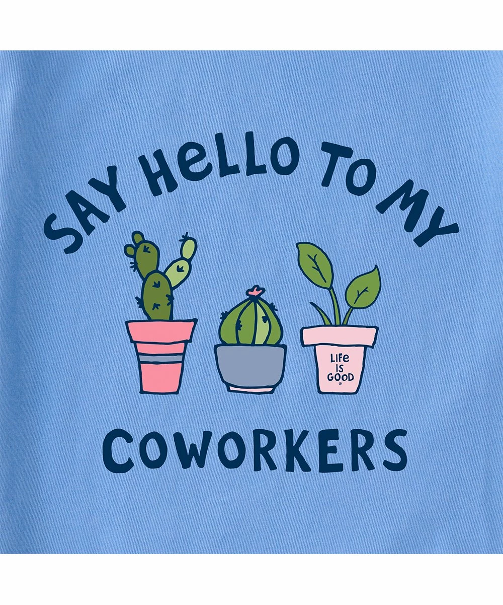 Cheapest 🎉 Life Is Good® Cornflower Blue 'Say Hello' Succulent Crusher-Lite Crewneck Tee - 👩 Women & Plus 👍 2 Cheapest 🎉 Life Is Good® Cornflower Blue 'Say Hello' Succulent Crusher-Lite Crewneck Tee - 👩 Women & Plus 👍 - Image 2