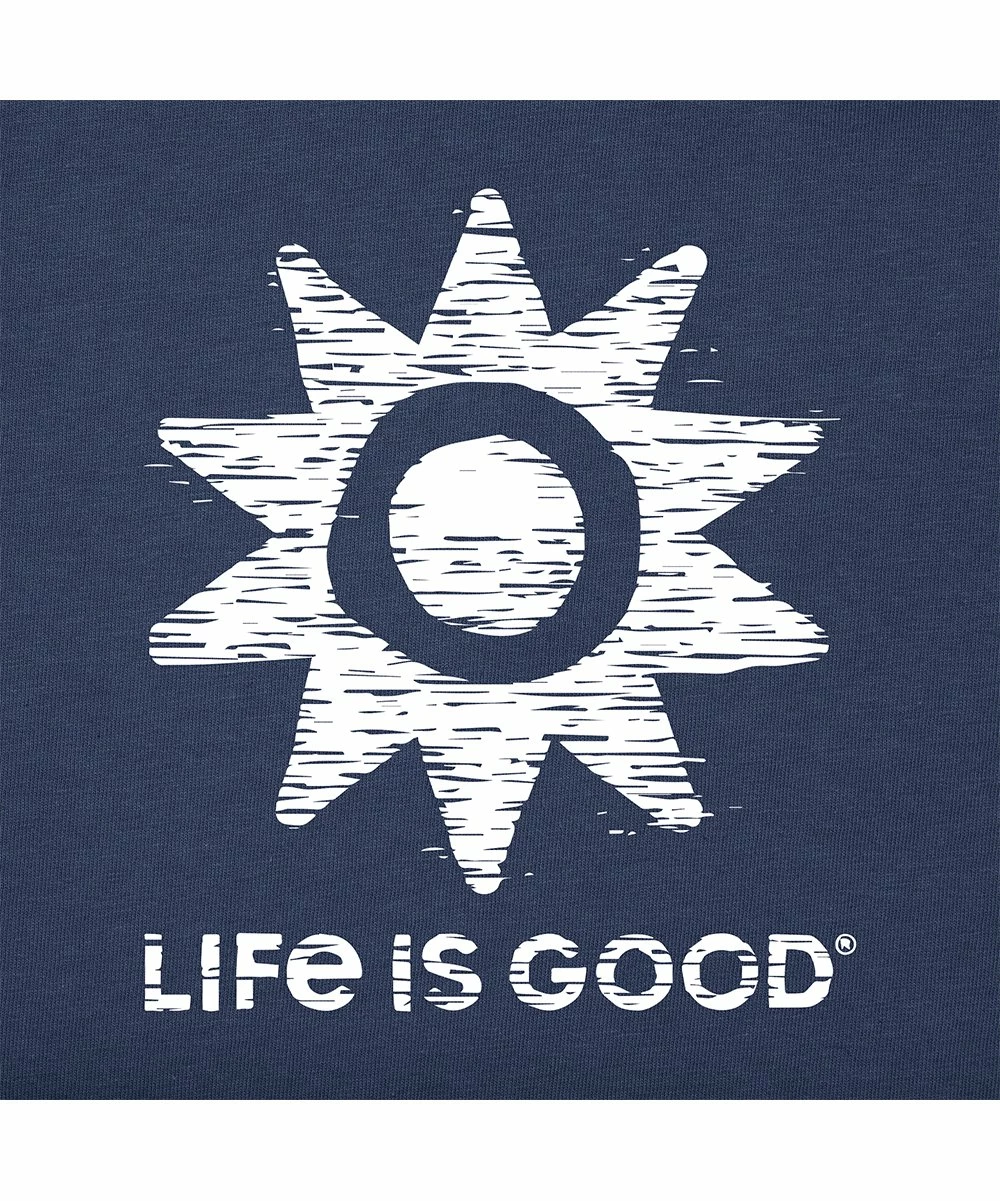 Coupon ⌛ Life Is Good® Darkest Blue 'Life Is Good' Woodblock Sea Crusher Crewneck Tee - Men 😀 3 Coupon ⌛ Life Is Good® Darkest Blue 'Life Is Good' Woodblock Sea Crusher Crewneck Tee - Men 😀 - Image 3