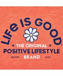 Deals 👏 Life Is Good® Mango Orange Textured 'Life Is Good' Daisy Tank - 👩 Women & Plus ✨ -Life Is Good®-shop zu107096829 alt 2 tm1658253129