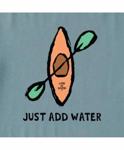 Promo 🥰 Life Is Good® Smoky Blue 'Just Add Water' Tee - Men & Big ✔️ -Life Is Good®-shop zu107096844 alt 2 tm1658253129