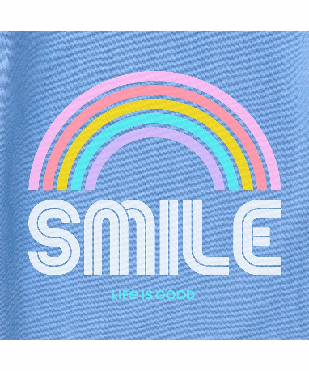 Brand new 👏 Life Is Good® Cornflower Blue 'Smile' Short-Sleeve Boxy Tee - 👩 Women ⌛ 2 Brand new 👏 Life Is Good® Cornflower Blue 'Smile' Short-Sleeve Boxy Tee - 👩 Women ⌛ - Image 2