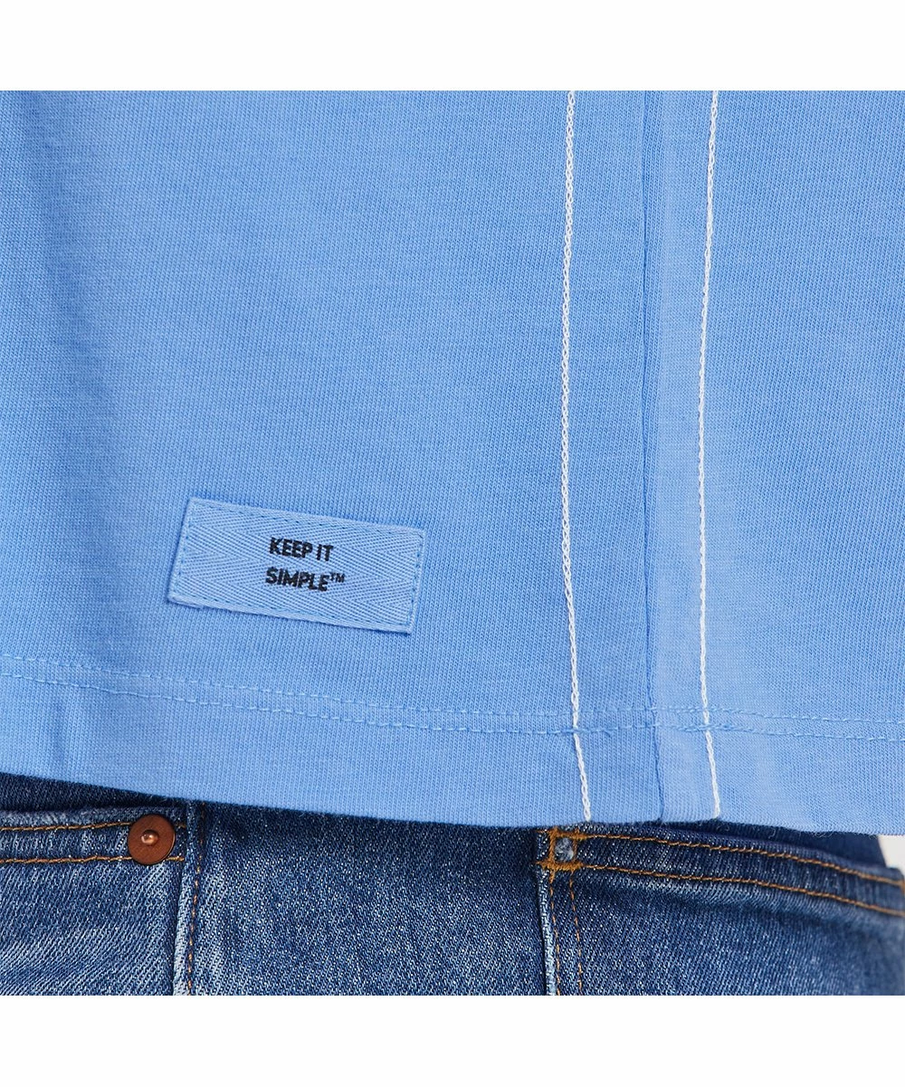 Brand new 👏 Life Is Good® Cornflower Blue 'Smile' Short-Sleeve Boxy Tee - 👩 Women ⌛ 4 Brand new 👏 Life Is Good® Cornflower Blue 'Smile' Short-Sleeve Boxy Tee - 👩 Women ⌛ - Image 4