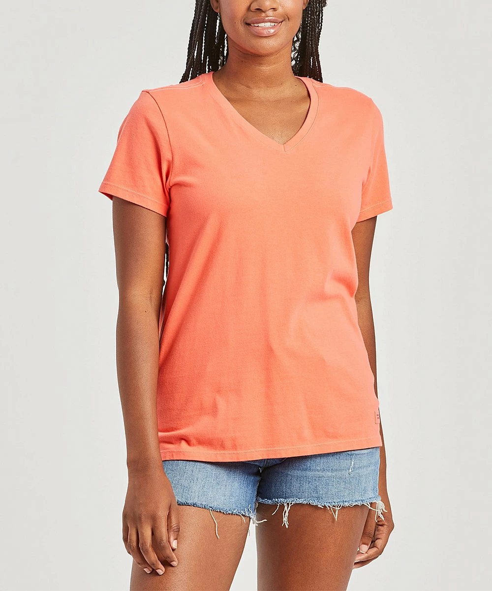 Promo ✨ Life Is Good® Mango Orange 'Love' Animal Heart Crusher-Lite Crewneck Tee - 👩 Women 💯 3 Promo ✨ Life Is Good® Mango Orange 'Love' Animal Heart Crusher-Lite Crewneck Tee - 👩 Women 💯 - Image 3