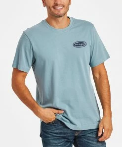 Brand new 🎁 Life Is Good® Smoky Blue 'Rock 'N' Roll' Bike Crusher Crewneck Tee - Big 🔔 -Life Is Good®-shop zu107097076 alt 2 tm1658318634