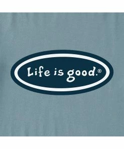 Brand new 🎁 Life Is Good® Smoky Blue 'Rock 'N' Roll' Bike Crusher Crewneck Tee - Big 🔔 -Life Is Good®-shop zu107097076 alt 3 tm1658253129