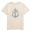 Hot Sale 🎉 Life Is Good® Putty White 'America' Anchor Crusher Crewneck Tee - Men 🥰