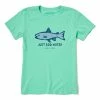 Deals 🛒 Life Is Good® Spearmint Green 'Just Add Water' Crusher-Lite Crewneck Tee - 👩 Women & Plus 🎁