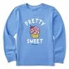 Brand new ❤️ Life Is Good® Cornflower Blue 'Pretty Sweet' Cupcake Long-Sleeve Tee - Kids ✨