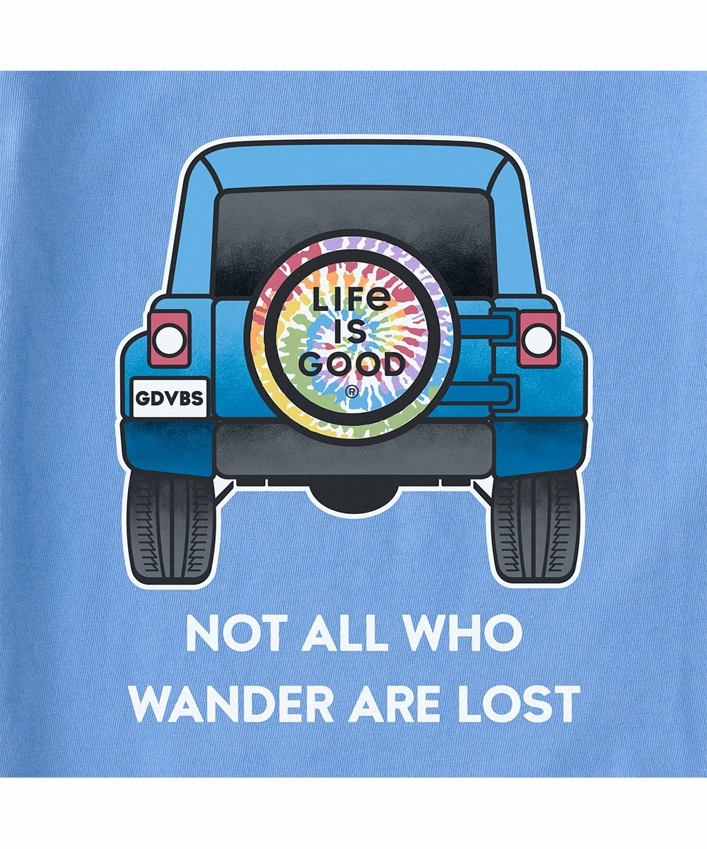 Best Pirce ⌛ Life Is Good® Cornflower Blue 'All Who Wander' Jeep Long-Sleeve Crusher-LITE Tee - Plus 🤩 3 Best Pirce ⌛ Life Is Good® Cornflower Blue 'All Who Wander' Jeep Long-Sleeve Crusher-LITE Tee - Plus 🤩 - Image 3