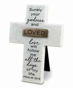 Deals 🧨 'Love' Copper-Accented Cross Décor 🧨