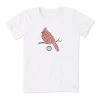 Top 10 🤩 Life Is Good® Cloud White & Red 'Life Is Good' Cardinal Tee - 👩 Women 🔔