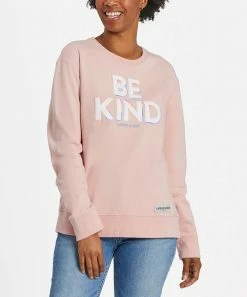 Best reviews of 🌟 Life Is Good® Himalayan Pink 'Be Kind' Long-Sleeve Tee - 👩 Women 👏