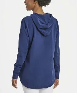 Budget 🤩 Life Is Good® Darkest Blue Garden 'Life Is Good' Coin Hi-Low Hoodie - 👩 Women 👍 -Life Is Good®-shop zu109088387 alt 2 tm1663958465