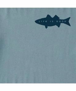 Cheapest 🥰 Life Is Good® Smoky Blue 'Time Spent Fishing' Tee - Men 💯 -Life Is Good®-shop zu109088569 alt 3 tm1663868911