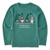 Discount 🤩 Life Is Good® Spruce Green 'Chillin' With My Gnomies' Crusher Long-Sleeve Top - Kids 🛒