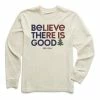 Wholesale 🤩 Life Is Good® Putty White 'Be The Good' Tree Long-Sleeve Tee - Men ✔️