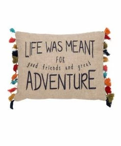 Best Sale 🎁 Levtex Home 'Life Was Meant For Adventure' Lumbar Pillow 💯