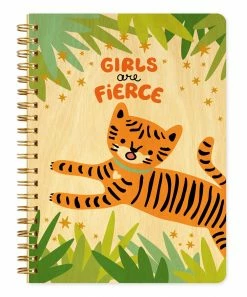 Hot Sale 😍 Night Owl Paper Goods Orange & Green 'Girls Are Fierce' Tiger Journal Set 🧨 -Life Is Good®-shop zu70748113 alt 2 tm1548797673