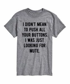 Wholesale ✨ Instant Message Men’s Athletic Heather 'Looking For Mute' Tee - Men 😍