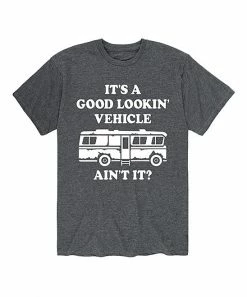 Best reviews of ❤️ Instant Message Men’s Heather Charcoal 'It's A Good Lookin' Vehicle Ain't It' Tee - Men 👏