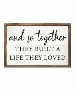 Coupon 😍 Kendrick Home 'Built A Life They Loved' Framed Wall Sign ✔️